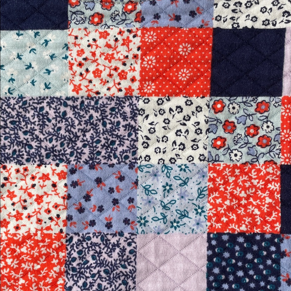 Lands’ End Quilted Patchwork Pullover Sweatshirt … - image 4